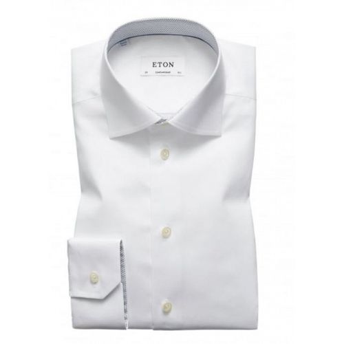 ETON SOLID MICRO PRINT/COLLAR