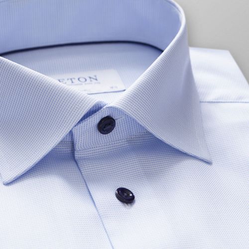 Sky Blue Micro Check Shirt