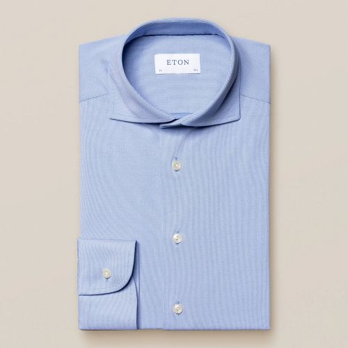 Eton Slim Fit Blue Stretch Shirt